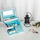 SONGMICS Jewelry Box Girls Jewelry Organizer Lockable Mirrored Storage Case Gift Idea White UJBC114W