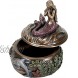 SUMMIT COLLECTION Decorative Art Nouveau Style Sirens of The Sea Mermaid Holding Hand Over Chest Praying Mermaid Fantasy Resin Jewelry Trinket Box 3.25 Inch Tall Faux Bronze