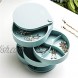 WINCANG Jewelry Organizer Box,Jewelry Tray Holder Organiser Box,Small Earring 4 Layer Rotating Jewelry Storage Case for Bracelets Rings Necklace,Jewelry Storage Box for Women Little Girl