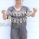 ADORNit DIY Wood Swag Banner Hanger Word Text Merry and Bright