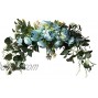Aojie Wedding Arch Flowers,Artificial Peony Flower Swag,Decorative Swag with Poeny and Green Leaves,Rose Peony Swag Arch Wreath Centerpiece for Wedding Arch Front Door Wall Decor
