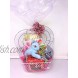 ASIN DB Varies Gift Set Valentine's Day for her 1 8 inch Small Fuzzy Friend Vary 1 Heart Shaped Wreath 1 Skittles Cup 1 Stickers Vary Assorted Goodies Bonus: Wire Ribbon