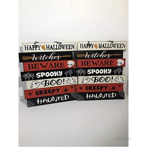 JR Set of 2 11.625x10.25-in. Decor Wall Sign Halloween Bundle with Halloween PN