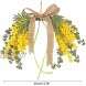 LIUCOGXI Fall Decoration Flower Swags for Wedding Arch Artificial Acacia Beans Flower Swag with Palm Leaves Fall Decorations for Home Kitchen Wedding Arch Front Door Wall Decorations