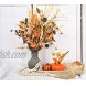 LSKYTOP Artificial Grain Ears Swag 17.5,Fall Swag with Fall Leave and Flower for Thanksgiving Fall Halloween Decorations