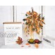 LSKYTOP Artificial Grain Ears Swag 17.5,Fall Swag with Fall Leave and Flower for Thanksgiving Fall Halloween Decorations