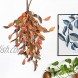 ZYLLZY 25inch Fall Harvest Swag Decorative Swag with Pumpkins Berries and Fallen Leaves Autumn Artificial Flower for Front Door Thanksgiving Christmas Halloween Wall Decor