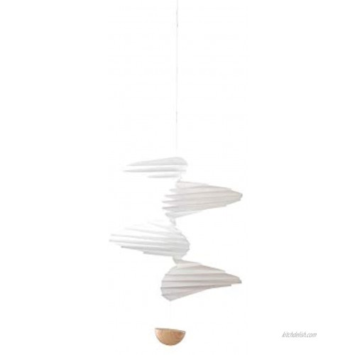 Airflow 17 Hanging Mobile 12 Inches Plastic and Wood Ball Handmade in Denmark by Flensted