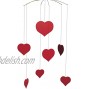 Happy Hearts Valentine Hanging Mobile 16 Inches Plastic Handmade in Denmark by Flensted
