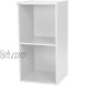 IRIS OHYAMA Kid Cube Boookcase KCX-2R 2 Locker Modular Storage Toy Shelf Bookcase KCX-2R-Wood White 35.1 x 34.6 x 68.6 cm 2 lockers