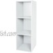 Iris Ohyama Modular Storage Toy Shelf-Kid Cube Bookcase KCX-3R-Wood White 35.1 x 34.6 x 102 cm Wood 3 lockers