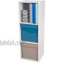 Iris Ohyama Modular Storage Toy Shelf-Kid Cube Bookcase KCX-3R-Wood White 35.1 x 34.6 x 102 cm Wood 3 lockers
