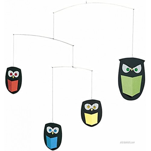 The Wisest Owls Hanging Mobile 18 Inches Handmade in Denmark by Flensted