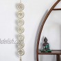 5.9 7 Chakra Decor Set Wood Meditation Hanging Decorative Sacred Geometry Wall Art Yoga Wooden Grid Art Symbol for Bedroom Home Apartment Living Room Spiritual Gifts