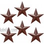 Barn Star Metal Stars for Outside Texas Stars Art Rustic Vintage Western Country Home Farmhouse Wall Decor 5 Pack of 6