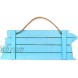 Blue Nautical Poop Deck Hanging Wall Sign Beach Ocean Theme 12 x 7.5 In