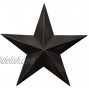 Home Collection Dimensional Steel Metal Barn Star 12-inch Black Antique Matte Finish Lightly Distressed