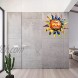 Kufika Metal Sun Wall Art 3D Metal Outdoor Wall Decor Hanging for Home Garden Patio Fence Decorations 12.7 Inch
