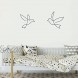 Matani Metal Wall Bird Decor | Metal Wall Art | Bird Wall Decor | Bedroom & Living Room Wall Decor 2 Elegant Birds