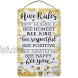 Metal Signs Coffee Bar Decor Hive Rules Bee Humble Bee Honest Bee Kind Tin Signs Vintage Wall Decor Inspirational Quotes Home Garage Bar Kitchen Farmhouse 8X12 in