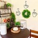 Qmetalart Coffee Metal Wall Art 3pcs Wire Coffee Sign Handmade Gift Wall Decorations for Kitchen Living Room Coffee Shop Lounge Dining Office Home Decor