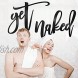 Vivegate Get Naked Sign – 18” X 25” Get Naked Sign for Bathroom Wall Decor Bath Word Art Decals Black Metal Letters
