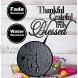 Vivegate Thankful Grateful Blessed Wall Decor – Home Thankful Iron Wall Decor Blessed Wall Signs for Home Decor Entry Way Large 18X12