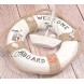 Wooden Nautical Lighthouse Anchor Wall Hanging Ornament Beach Wooden Boat Ship Steering Wheel Wall Decor Nautical Life Ring Wall And Door Hanging Ornament Plaque Welcome Abroad Life Ring Wall Décor
