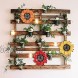 YEAHOME Metal Flower Wall Decor 9 inch Wall Art Decorations Sunflower Decor Hanging for Bathroom Bedroom Living Room Office Home Fall Decorations Boho Art Set of 3 Handmade Gift for Indoor or Outdoor