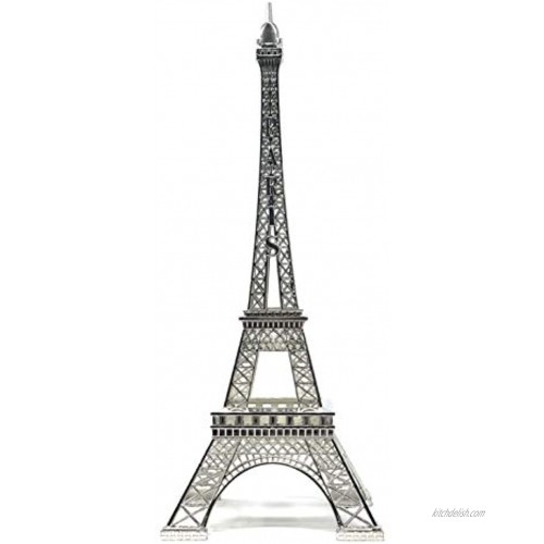 Allgala 15 Eiffel Tower Statue Decor Alloy Metal Silver