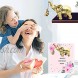 Boragai Gold Elephant Statue Figurines Home Decor Good Luck Elephant Gifts for Mom & Women Elephant Decorations for Home Accent Sculpture Living Room Table CenterpieceSmall