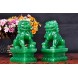 BOYULL Wealth Porsperity Pair of Fu Foo Dogs Guardian Lion Statues,Best Housewarming Congratulatory Gift to Ward Off Evil Energy,Feng Shui DecorGreen