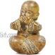 Buddha Statue Set Hear See Speak No Evil Figurines 4.7 Inches 3-Pack