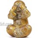 Buddha Statue Set Hear See Speak No Evil Figurines 4.7 Inches 3-Pack
