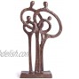 Danya B. ZD10102 Contemporary Family of 4 Ring of Love Metal Art Cast Bronze Sculpture