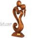 G6 Collection 12 Wooden Handmade Abstract Sculpture Statue Handcrafted Eternal Love Gift Art Decorative Home Decor Figurine Accent Decoration Artwork Hand Carved