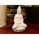 Guan Yin Statue Small with White Marble Finish. Premium Quality Quan Yin Statue. Buddhist Avalokiteshvara Kuanyin Buddhism Statue on Lotus