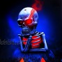Halloween Decorations KOOPER Halloween Lights Skull with Multi Color Changing Battery Operated with Glowing Eyes&Body Halloween Decor Indoor Outdoor Resin Lights for Halloween Festival Theme Party