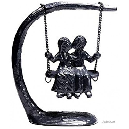 Iron Couple Marriage Gifts for Wife Husband Mr and Mrs Engagement Wedding Anniversary Sculpture 7.5x7x3. Handcrafted. Expresses Passion and Love. Couple Metal Sculpture. Gift Statue