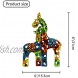 LiffyGift Resin Giraffe Statues Outdoor Indoor Mosaic Ornaments Table Centerpieces Decorations for Living Room Bedroom Garden Yard