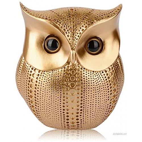Owl Statue Home Decor Retro Buho Owls Figurines For Unique Home Decorations Living Room Decorations Gold Office Decor Small Decor Items For Shelf Bookself TV Stand Decor Owl Gifts For Owl Lovers