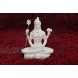 RK Collections 3.25in Lord Shiva Statue in Lotus Pose in Marble White Finish. Lord Shiv Shiva Statues.