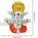 TIED RIBBONS Mini Ganesha Statue Sculpture Idol for Car Dashboard Home Temple Decor 2 X 2.3 Inch  L X H