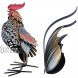 Too-arts Metal Sculpture Carved Iron Rooster Home Furnishing Artwork Craft Gifts