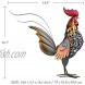 Too-arts Metal Sculpture Carved Iron Rooster Home Furnishing Artwork Craft Gifts