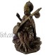 Top Collection Mini Saraswati Statue Hindu Goddess of Knowledge Music Arts and Wisdom Sculpture in Premium Cold Cast Bronze 3-Inch Collectible Figurine Sm. Saraswati