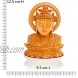 CKHandicrafts Buddha Bust on Leaf Wooden Handmade Fine Carved 5 Inch Buddha Bust Statue
