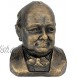 Design Toscano Sir Winston Churchill 1874-1965 Foundry Cast Iron Sculptural Bust Bronze