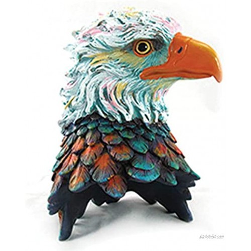 unison gifts BAF-759 7.5 INCH Multicolor Eagle Bust