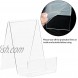 5 Pcs Acrylic Book Stand Display Easel Stand with Ledge Stand Holder for Displaying Pictures CD Books Artcrafts Music Sheets Notebooks